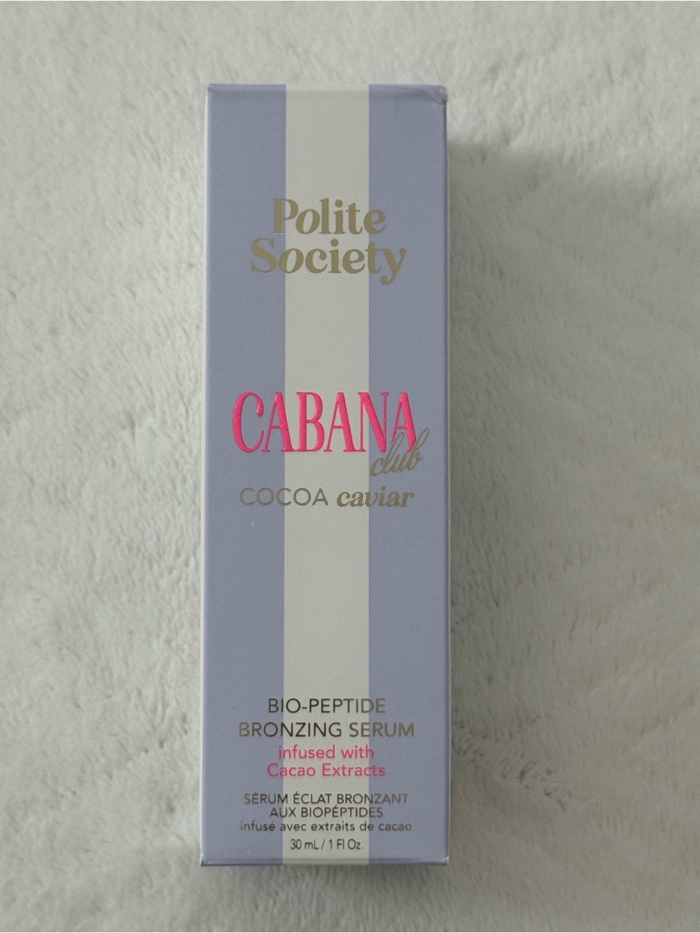 Polite Society Cabana Club Cocoa Caviar Bio-Peptide Bronzing Serum 1 fl oz Full